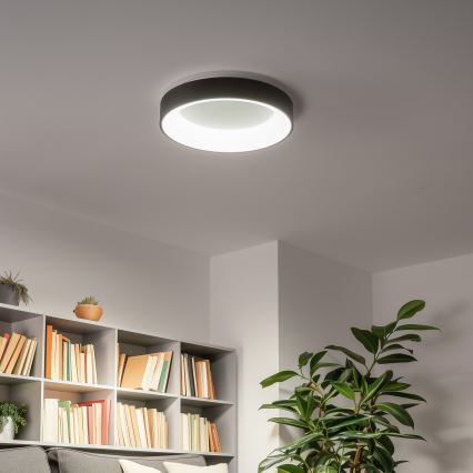 Brilagi - затемнюваний LED стельовий світильник FALCON LED/40W/230V 3000-6500K діаметр 45 см чорний + пульт дистанційного керування