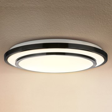 Brilagi - LED Стельовий світильник з регулюванням яскравості LUCIANO LED/48W/230V 3000-6500K ø 39 см чорний + пульт дистанційного керування