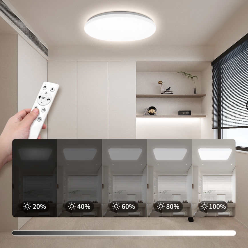 Brilagi - димований LED-стельовий світильник MILKY WAY/36 Вт/230 В 3000-6500 К Ø 48 см + пульт дистанційного керування