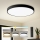 Brilagi - LED стельовий світильник з регулюванням яскравості POOL SMART LED/100W/230V 3000-6000K діам. 80 см Wi-Fi Tuya чорний + пульт дистанційного керування