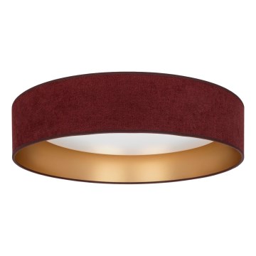 Brilagi - LED стельовий світильник з регульованою яскравістю VELVET SMARTIX STARS LED/24W/230V 3000-6000K діам. 45 cm бордова/золота Wi-Fi Tuya Beacon + пульт дистанційного керування
