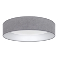 Brilagi - LED стельовий світильник з регульованою яскравістю VELVET SMARTIX STARS LED/36W/230V 3000-6000K Ø 55 см сірий Wi‑Fi Tuya Beacon + пульт дистанційного керування