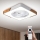 Brilagi - LED стельовий світильник з вентилятором, з регульованою яскравістю LED/30W/230V 3000-6500K білий/дуб + пульт дистанційного керування