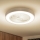 Brilagi - LED стельовий світильник з вентилятором, з регульованою яскравістю LED/30W/230V 3000-6500K діам. 50 см білий + пульт дистанційного керування