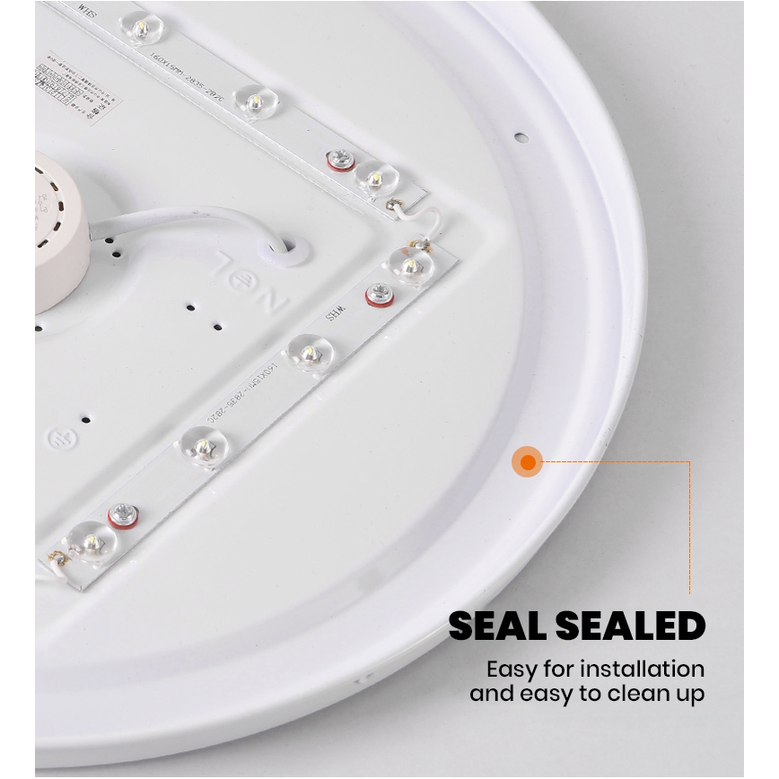 Brilagi - SMART LED стельовий світильник із регульованою яскравістю LED/24W/230V, діаметр 38 см, 3000-6000K, Wi-Fi Tuya Beacon + пульт дистанційного керування
