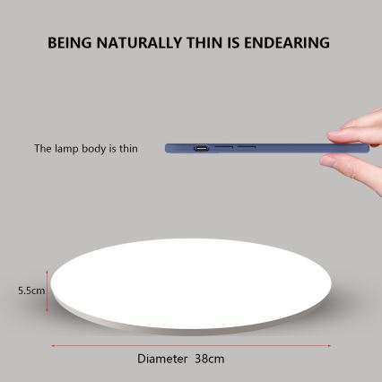 Brilagi - LED стельовий світильник SMART LED/24W/230V діам. 38 см 2700-6500K Wi-Fi Tuya + пульт дистанційного керування