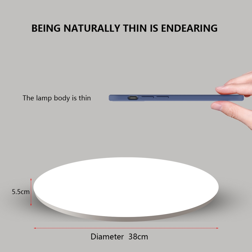 Brilagi - LED стельовий світильник SMART LED/24W/230V діам. 38 см 2700-6500K Wi-Fi Tuya + пульт дистанційного керування