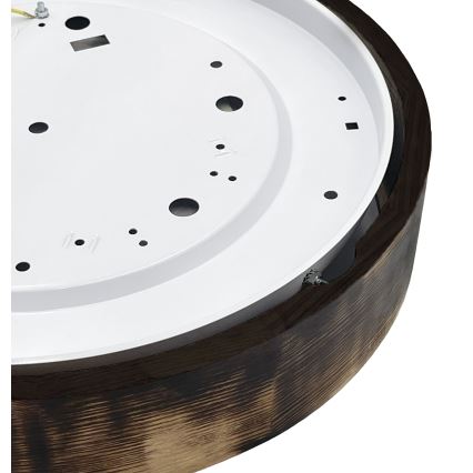 Брілагі - ЛЕД-стельовий світильник Карвалхо Смокей, 36 Вт/230 В, дуб, діаметр 47,5 см