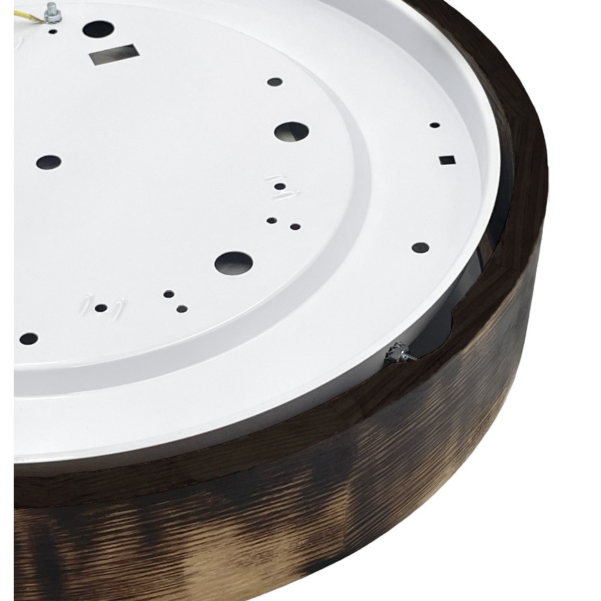 Брілагі - ЛЕД-стельовий світильник Карвалхо Смокей, 36 Вт/230 В, дуб, діаметр 47,5 см