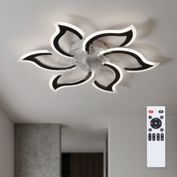 Brilagi - LED стельовий вентилятор з регулюванням яскравості LED/34W/230V 3000-6500K Ø 83 см чорний + пульт дистанційного керування