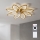 Brilagi - LED стельовий вентилятор з регулюванням яскравості LED/43W/230V діам. 90 cm золотистий + пульт дистанційного керування