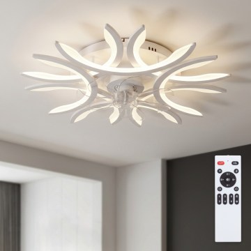 Brilagi - LED стельовий вентилятор з регулюванням яскравості LED/70W/230V 3000–6500K, діаметр 76 см, білий + пульт дистанційного керування