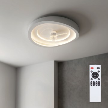 Brilagi - LED стельовий вентилятор з регулюванням яскравості LED/80W/230V, діаметр 50 см, білий + пульт дистанційного керування