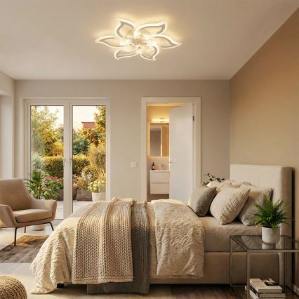 Brilagi - димований LED стельовий вентилятор LED/34W/230V 3000-6500K діам. 83 см білий + пульт дистанційного керування