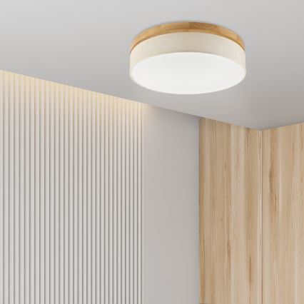 Brilagi - LED стельовое освещение BELLADONNA LED/36W/230V диаметр 50 см кремовый/дуб