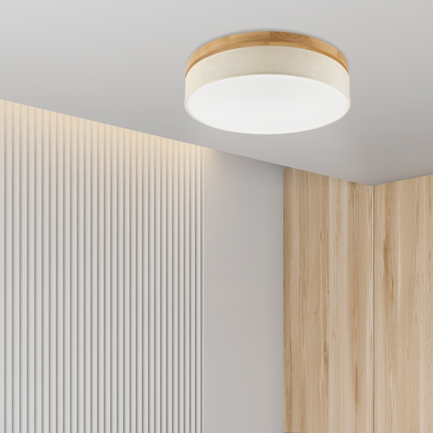 Brilagi - LED стельовое освещение BELLADONNA LED/36W/230V диаметр 50 см кремовый/дуб