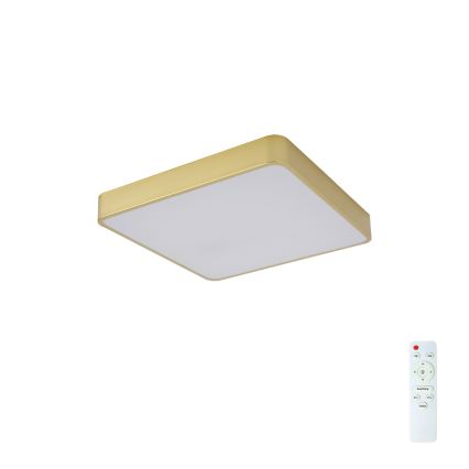 Brilagi - стельовий світильник POOL LED/36W/230V 3000-6000K 40x40 cm, золотий, з регулюванням яскравості + пульт дистанційного керування