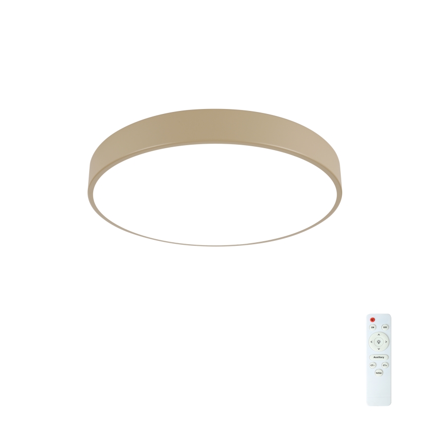 Brilagi - Регулируемое потолочное светильник POOL LED/48W/230V 3000-6000K пр. 40 см бежевый + пульт дистанционного управления