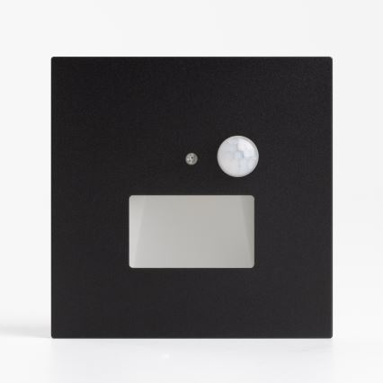 Brilagi - LED лестничный светильник с датчиком движения и сумерек JACK LED/1,5W/230V 3000/4000/6500K чёрный