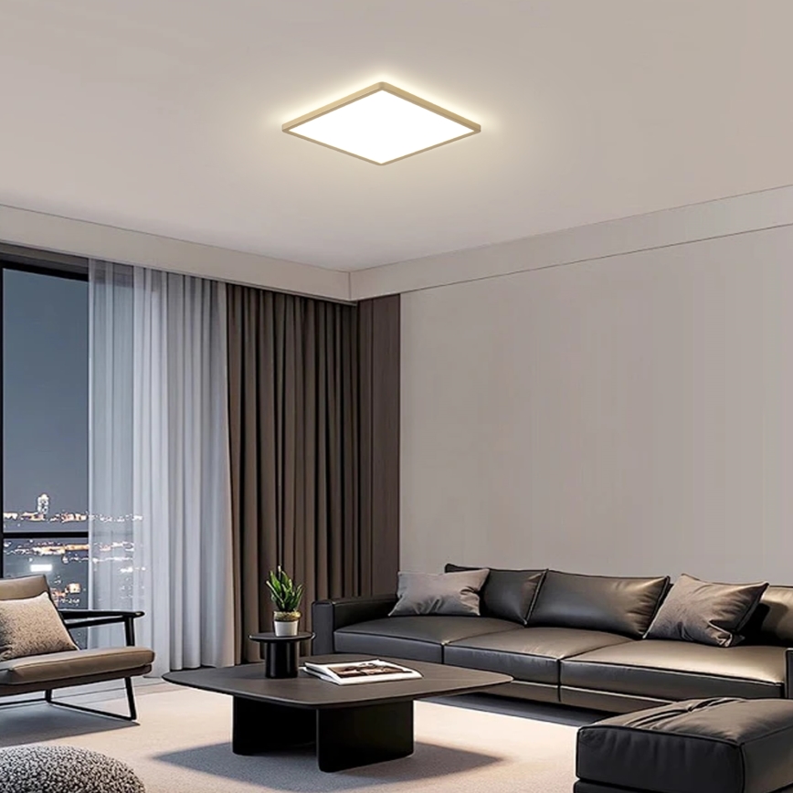 Brilagi - LED светильник для ванной ULTRA SLIM LED/24W/230V 42x42 cm золотой IP54