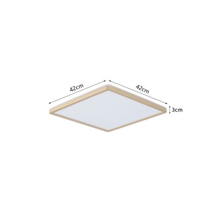 Brilagi - LED светильник для ванной ULTRA SLIM LED/24W/230V 42x42 cm золотой IP54