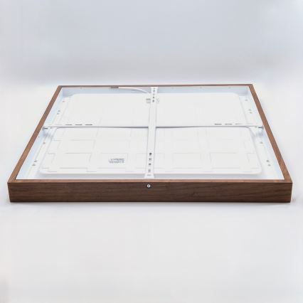 Brilagi - LED Потолочный светильник для ванной WOODY FRAME LED/50W/230V 60x60 см IP44 дуб вишня