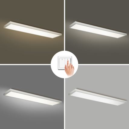 Brilagi - потолочный светильник для ванной FRAME LED/50 Вт/230 В 3000/4000/6000K 120x30 см IP44 серебристый