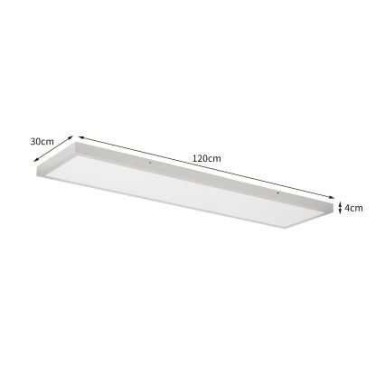Brilagi - потолочный светильник для ванной FRAME LED/50 Вт/230 В 3000/4000/6000K 120x30 см IP44 серебристый