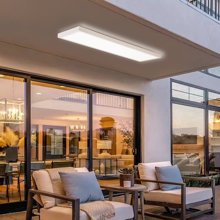 Brilagi - светодиодный потолочный светильник для ванной FRAME LED/50W/230V 120x30 cm 3000/4000/6000K IP44 белый