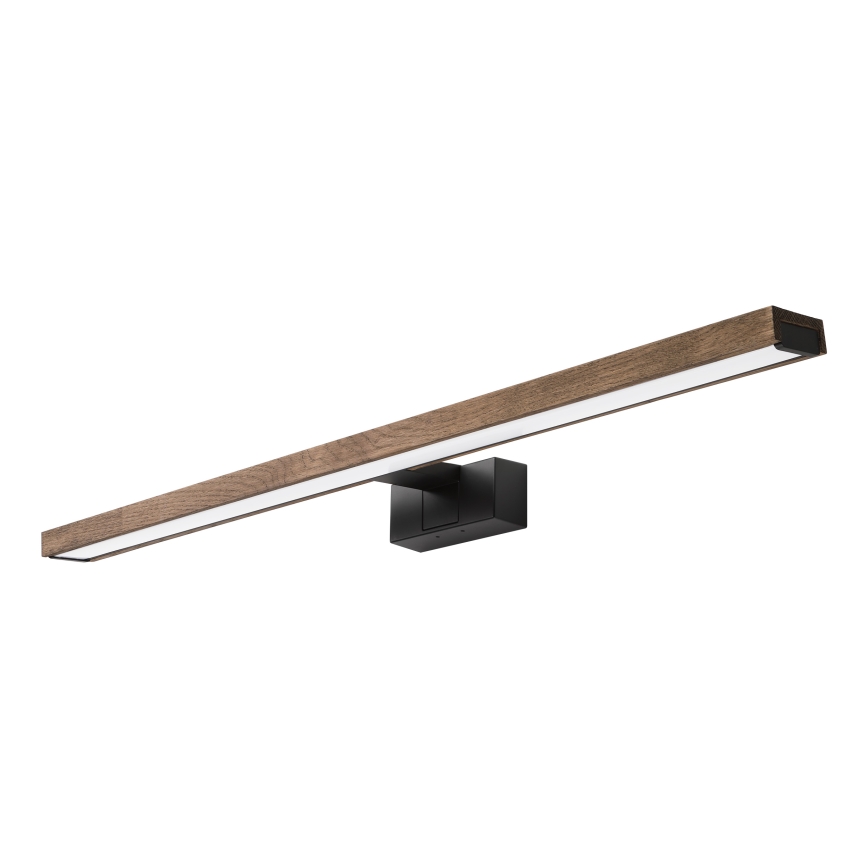 Brilagi - LED-подсветка для зеркала в ванной 3 в 1 WOODY MIRROR LED/15 Вт/230 В 80 см IP44 черный/ореховый дуб