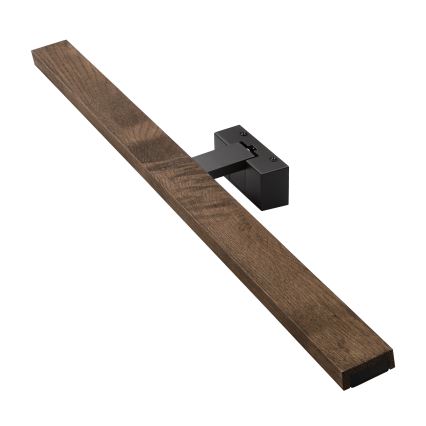 Brilagi - LED-подсветка для зеркала в ванной 3 в 1 WOODY MIRROR LED/15 Вт/230 В 80 см IP44 черный/ореховый дуб