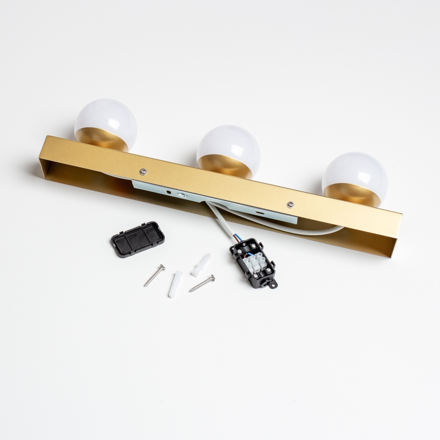 Brilagi - LED-светильник для зеркала в ванной HOLLYWOOD 3xLED/3W/230V 39 см IP44 золотой