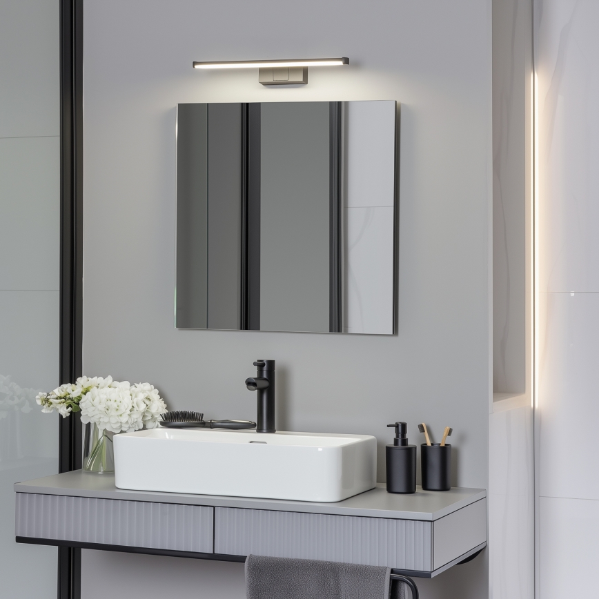 Brilagi - Светодиодный светильник для зеркала в ванной 3-в-1 VESTRA LED/8W/230V 40 см IP44 чёрный