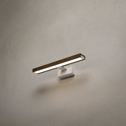 Brilagi - LED-подсветка зеркала для ванной WOODY MIRROR 3 в 1 LED/8W/230V 40 см IP44 белый/дуб