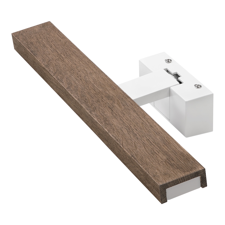 Brilagi - LED-подсветка зеркала для ванной WOODY MIRROR 3 в 1 LED/8W/230V 40 см IP44 белый/дуб