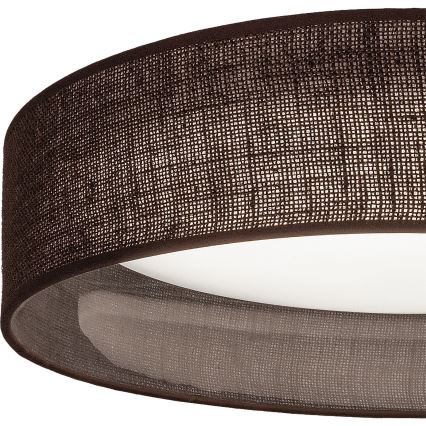 Brilagi - диммируемый светодиодный потолочный светильник VELVET SMARTIX LED/36Вт/230В 3000-6000K диаметр 55 см коричневый Wi-Fi Tuya Beacon + пульт дистанционного управления