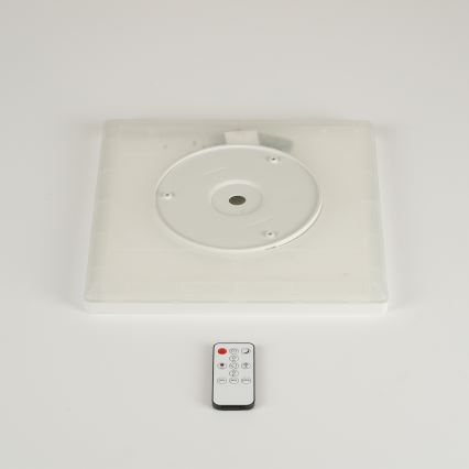 Brilagi - Светодиодный потолочный светильник с диммером ULTRA SLIM LED/18W/230V 2700-6500K 30x30 см белый + дистанционное управление
