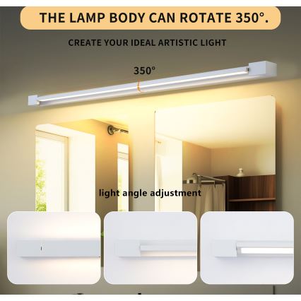 Brilagi - LED-освітлення для дзеркала ванної кімнати AQUA LINE LED/36 Вт/230 В 120 см IP44 білий CRI 90
