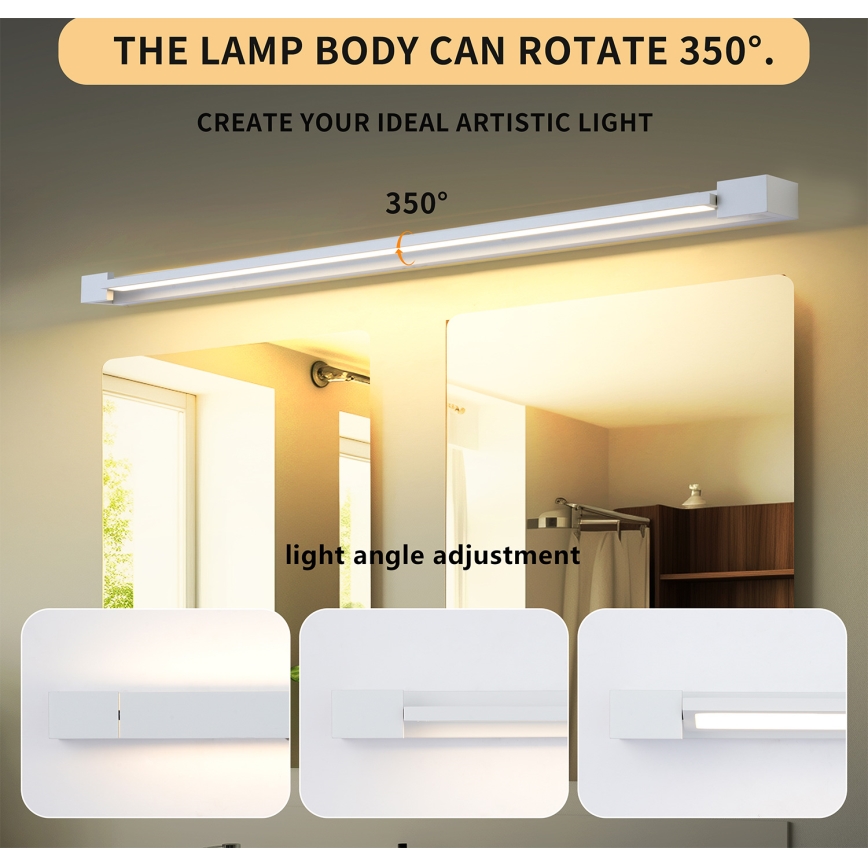 Brilagi - LED-освітлення для дзеркала ванної кімнати AQUA LINE LED/36 Вт/230 В 120 см IP44 білий CRI 90