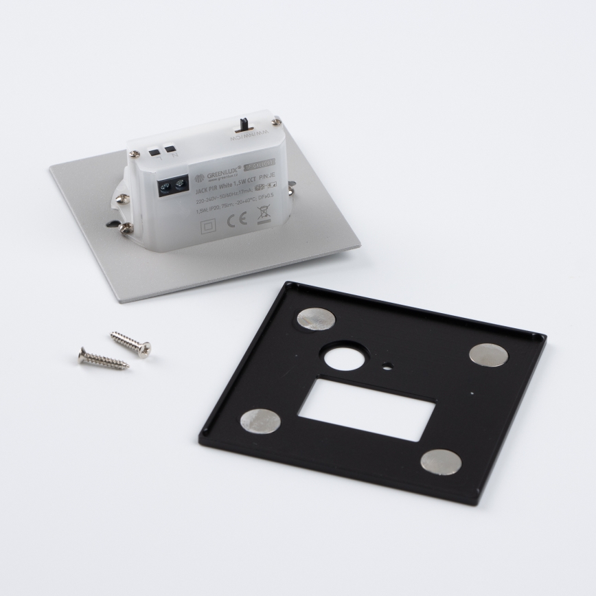 Brilagi - LED-світильник для сходів із датчиком руху та сутінків JACK LED/1,5W/230V 3000/4000/6500K чорний