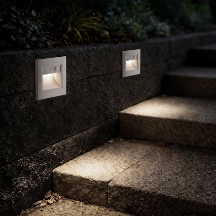 Brilagi - LED сходовий світильник з датчиком STEP LIGHT LED/1,5W/230V IP44 білий