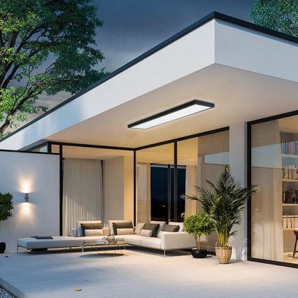 Brilagi - LED-стельовий світильник для ванної кімнати FRAME LED/50W/230V 120x30 cm 3000/4000/6000K IP44 чорний