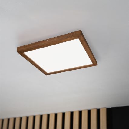 Brilagi - LED стельовий світильник для ванної WOODY FRAME LED/40W/230V 60x60 см IP44 вишня