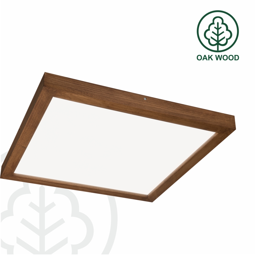 Brilagi - LED стельовий світильник для ванної WOODY FRAME LED/40W/230V 60x60 см IP44 вишня