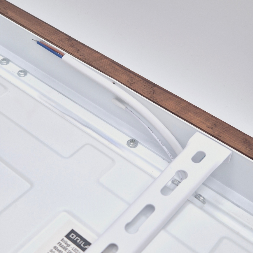 Brilagi - LED стельовий світильник для ванної WOODY FRAME LED/40W/230V 60x60 см IP44 вишня