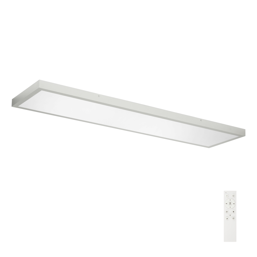 Brilagi - Стельовий LED світильник для ванної з регулюванням яскравості FRAME SMART LED/50W/230V 120x30 cm 3000-6000K IP44 срібло + пульт дистанційного керування