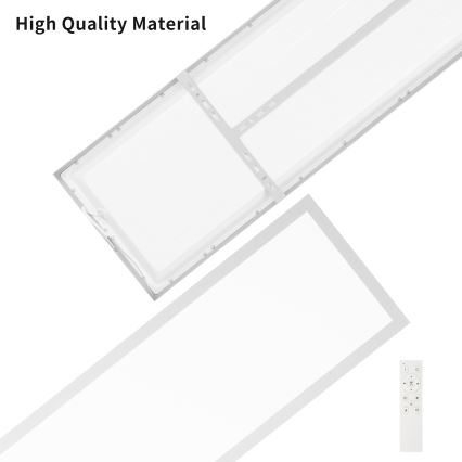 Brilagi - Стельовий LED світильник для ванної з регулюванням яскравості FRAME SMART LED/50W/230V 120x30 cm 3000-6000K IP44 срібло + пульт дистанційного керування