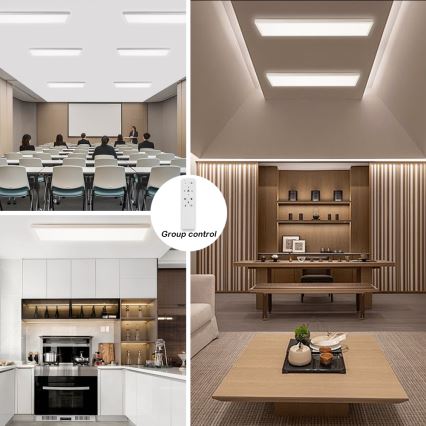Brilagi - Стельовий LED світильник для ванної з регулюванням яскравості FRAME SMART LED/50W/230V 30x120 см 3000-6000K IP44 білий + пульт дистанційного керування