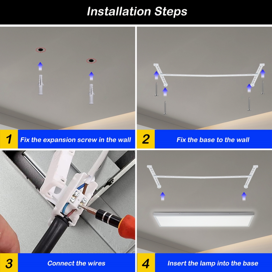 Brilagi - Стельовий LED світильник для ванної з регулюванням яскравості FRAME SMART LED/50W/230V 30x120 см 3000-6000K IP44 білий + пульт дистанційного керування
