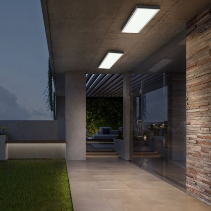 Brilagi - Стельовий LED світильник для ванної з регулюванням яскравості FRAME SMART LED/50W/230V 30x120 см 3000-6000K IP44 білий + пульт дистанційного керування